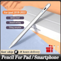 For iPad Pencil with Palm Rejection Tilt,for Apple Pencil 2 2018-2022 Stylus Pen iPad Pro 11 12.9 Air 4/5 7/8/9/10th mini 5 6