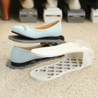 【誠田物集】8入 MIT專利多段可調式雙層鞋架(架子/鞋叉/收納架/置物架/鞋櫃層架)