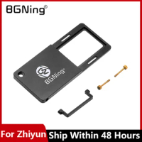 Aluminum Switch Mount Plate Adapter Clip for Gopro Hero 7 6 5 4 3 Action Camera for DJI / Zhiyun / Feiyu Phone Gimbal Accessory