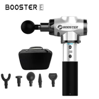 Dropshipping booster pro 2 massage gun 9 speeds 5 heads deep tissue muscle cordless therapy vibration body massager