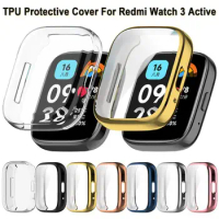 Full Cover TPU Case New Watchband Smart Protective Shell Bumper Soft Screen Protector Redmi Watch 3 Active