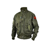 【巴黎精品】現貨出清 不退換 軍裝外套復古工裝古著(MA1棒球服繡標飛行男夾克a1hg53)