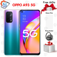 Original OPPO A93 5G Mobile Phone 6.5 Inch 90Hz Screen 8GB+128GB Snapdragon 480 Octa Core Android 11 5000mAh Battery Smartphone