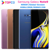 Samsung Galaxy Note9 N960F 128GB&amp;512GB Note 9 Original Unlocked LTE Mobile Phone Exynos Octa Core 6.4" Dual 12MP NFC Fingerprint