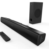 CREATIVE Stage V2 2.1 Soundbar with Subwoofer Clear Dialog and Surround Bluetooth 5.0 Adjustable Bass and Treble Speaker for TV