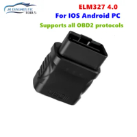"Hot Sell" ELM327 V1.5 OBD2 Scanner Bluetooth 4.0 OBD 2 Car Diagnostic Tool for IOS Android PC ELM 327 Scanner OBDII Reader