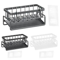 Stainless Steel Kitchen Caddy for Countertop Detachable Kitchen Organizer Shelf Desk Cabinet Storage Rack Dish Drying Rack