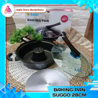 Baking pan suggo 28cm new / loyang cetakan kue bolu teflon anti lengket    {Aqila Store Banjarbaru}