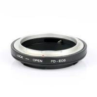 FD-EOS Ring Adapter Camera Lens Adapter FD Lens to EF for EOS 450D 5D 550D 700D Mount No Glass for Canon EOS Mount