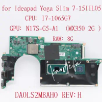 DA0LS2MBAH0 Mainboard For Ideapad Yoga Slim 7-15IIL05 Laptop Motherboard CPU: I7-1065G7 GPU:MX350 2G RAM:8G FRU:5B20S43975