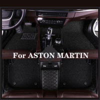 High Quality Customized Double Layer Detachable Diamond Pattern Car Floor Mat For ASTON MARTIN DBS Vantage Auto Parts