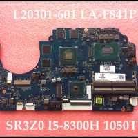 High quality L20301-601 For HP Pavilion Gaming 15-CX Series Laptop Motherboard DPK54 LA-F841P SR3Z0 I5-8300H 1050TI 4GB Tested