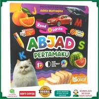 Media Sholih ABJAD Pertamaku Usia 1+ Tahun FULL COLOR Buku Anak Trilingual Indonesia Inggris Arab Re