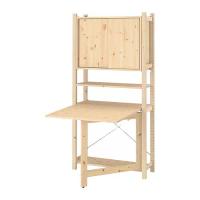 IVAR 折疊桌連滑門組合, 松木, 89x30x179 公分