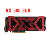 DATALAND RX 580 8GB Video Card 256Bit GDDR5 Graphics Cards for AMD RX 500 series VGA Cards RX 580 DisplayPort DVI Used