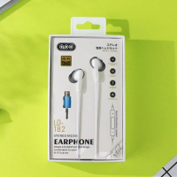 入耳式線控帶麥克風蘋果7 lightning扁口有線耳機（蘋果扁口 插上需連藍牙）