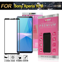 Xmart for Sony Xperia 10 III 超透滿版 2.5D 鋼化玻璃貼-黑