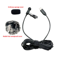 USB Type-C Microphone MIni Lapel Lavalier Clip-on Mic Condenser Audio Recording for Huawei Xiaomi IP15 Series Android SmartPhone