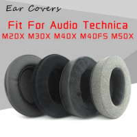 YHcouldin Earpads For Audio Technica ATH M20X M30X M40X M40FS M50X Headphone Velour Ear Cushions