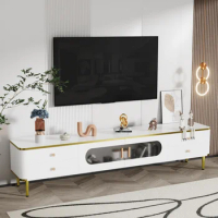 Modern design TV stand, entertainment center TV media console table, living room TV cabinet with storage space, decorative table