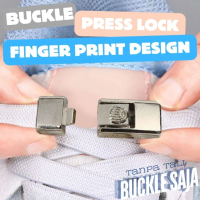 (FINGER) Buckle Press Lock Finger Print Design For Shoelace Pengait Tekan Sepatu Model Terbaru
