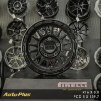 VELG KMC KM542 RING 16 PCD 5x139,7 Satin Black VELG JIMNY
