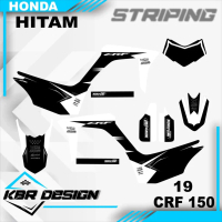 crf 150 (cod) stiker motor striping crf 150 motor honda motor sticker variasi Racing19