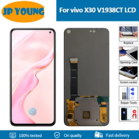 Original Super AMOLED Screen 6.44"For Vivo X30 5G LCD Display Touch Screen Touch For V1938CT LCD Display Digitizer Replacement