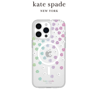 【kate spade】iPhone 15 Pro Max MagSafe 精品手機殼 幻彩小花