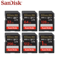 SanDisk SD card Extreme Pro SDXC 64GB 512GB Memory Card U3 4k 128GB 256gb 32gb High Speed Class 10 170MB/s V30 for Camera Laptop