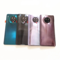 Top Quality For Huawei Mate 30 Mate30 Pro Glass Battery Cover Back Rear Cover Housing Shell Door Case With Camera Glass Lens