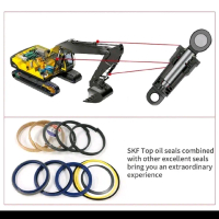 SKF ซีลกระบอก ไฮโดรลิค PC200-5 บูม อาร์ม บุ้งกี๋ เกรดเอ มาตรฐาน SKF จากอเมริกา อะไหล่ รถขุดดิน แม็
