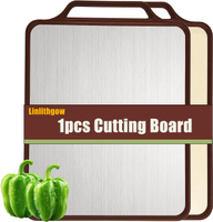 Stainless Steel Cutting Board,Double Sided meat cut board,cutting boards for kitchen dishwasher safe