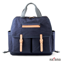 【satana】Soldier 經典托特型後背包 琉璃藍 SOS1651 | 包包 後背包 手提包 大容量後背包 背包