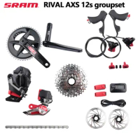 Sram RIVAL AXS 12Speed Road Groupset 170MM 46-33T 48-35T Chainring RIVAL AXS Rear Front Derailleur Bicycke Shifter Brake 12s Set