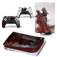 Bloodborne PS5 Standard Disc Edition Skin Sticker Decal Cover for PS5 Console and 2 Controllers PS5 Skin Sticker #3989