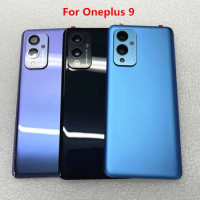 For Oneplus 9 Pro Battery Cover Glass Panel Rear Door Housing Case For Oneplus 9Pro 9R Back Cover With Camera Lens
