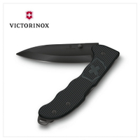 VICTORINOX 瑞士維氏 Evoke BS Alox 折疊式獵刀 4用 136mm 極黑 0.9415.DS23