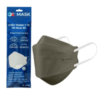 Khẩu trang y tế OK Mask 4D 3 lớp màu xám
