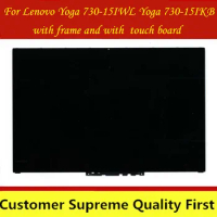 15.6"LCD display Touch Screen Digitizer Assembly Panel With Bezel For Lenovo YOGA 730-15 Yoga 730-15IKB 81CU Yoga 730-15IWL 81JS