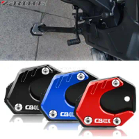 Motorcycle Accessories Side Stand Enlarge Plate Kickstand Extension For Honda CB400X 2019 2020 2021 CB 400 X CB400 400X cb400x