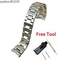 Jeathus watchband arc edge stainless steel strap watch band 22mm replacement for mido multifort m005430a m005 M005.430.36.051.80