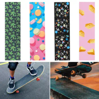 Electric Scooter Skate Board Deck Sticker Double Rocker Skateboard Sandpaper Self-adhesive Waterproof Stickers