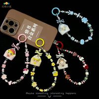 泡泡瑪特萌粒情書合金手機鏈鑰匙扣相機掛件掛繩串珠dimoo手機鏈 h7021