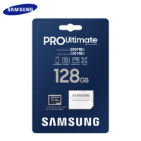 SAMSUNG MicroSD Card PRO Ultimate Micro SD Card U3 V30 A2 with Adapter 128GB 256GB High Speed Flash Memory for Phone Tablet