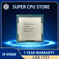 Процессор Intel Core i9-9900K i9 9900K, 3,6 ГГц, 8 ядер, шестнадцать потоков, 16 Мб, 95 Вт, LGA 1151