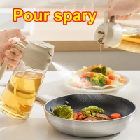 2in1 Oil Spray Dispenser Oil Sprayer Oil Cruet Sprayer Bottle for Cooking Olive Oils bottleBBQ Air Fryer Salad Kitchen Campin