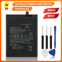 BM4Y Phone Battery For Poco F3 BN57 Xiaomi Poco X3 Pro Redmi K40 Pro K40 Pro+ 4520mAh Battery + Tool