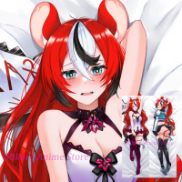 Dakimakura hakos baelz irys VTuber Anime Body Pillow Cover Double Sided Print Life Size Pillowcase G