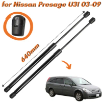 Qty(2) Trunk Struts for Nissan Presage U31 MPV 2003-2009 640mm Rear Tailgate Boot Gas Spings Shock Absorbers Lift Supports